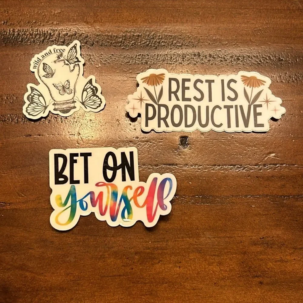 Stickers bundle of 13 all new for water bottles or other use